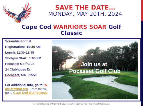 Warriors Soar Cape Cod Golf Event Registration
